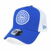 New Era - Blå trucker Keps - NE USA Patch Blue/White Trucker @ Hatstore