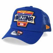 New Era - Blå trucker Keps - USA Patch Arizona Blue Trucker @ Hatstore