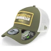 New Era - Grön trucker Keps - USA State Olive/White Trucker @ Hatstore