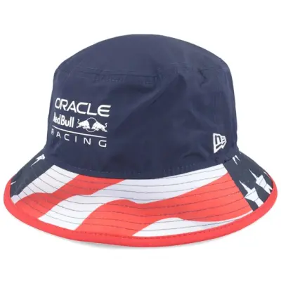 New Era - Motor Blå bucket Hatt - Red Bull F1 24 Miami Usa Tapered Navy Bucket @ Hatstore