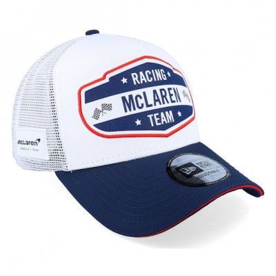 New Era - Motor Vit trucker Keps - McLaren F1 22 USA White/Navy Trucker @ Hatstore