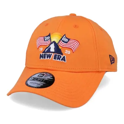 New Era - Orange adjustable Keps - Ne Usa Patch 9Forty Orange Adjustable @ Hatstore