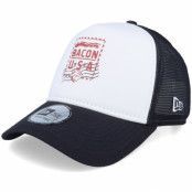 New Era - Vit trucker Keps - Minor League Bacon USA Lehiro White/Navy Trucker @ Hatstore