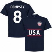 USA T-shirt Dempsey 8 Mörkblå XXL