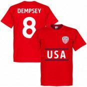 USA T-shirt Dempsey 8 Röd M