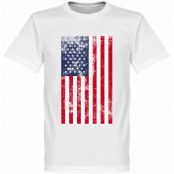 USA T-shirt Football Vit L