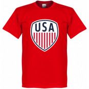 USA T-shirt Röd L
