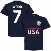 USA T-shirt Wood 7 Mörkblå XL