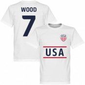 USA T-shirt Wood 7 Vit L