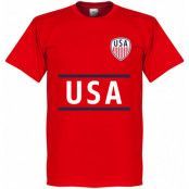 USA T-shirt Wordmark Röd XXXL