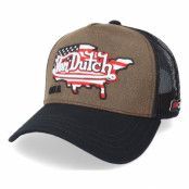 Von Dutch - Brun trucker Keps - USA Brown/Black Trucker @ Hatstore