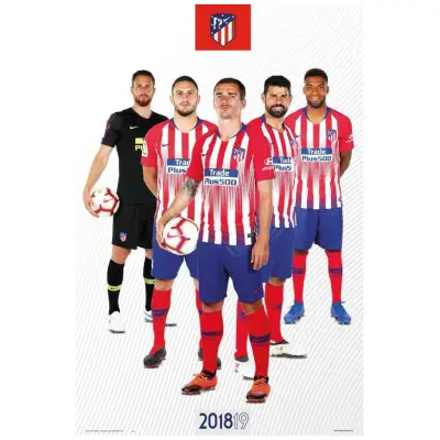 Atletico Madrid Affisch Players 65
