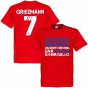 Atletico Madrid T-shirt Atletico Motto Griezmann Antoine Griezmann Röd L