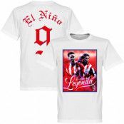 Atletico Madrid T-shirt Legend Torres El Nino 9 Atletico Legend Fernando Torres Vit 5XL