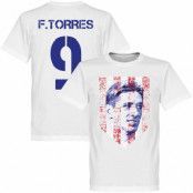 Atletico Madrid T-shirt No9 Atletico Fernando Torres Vit 5XL