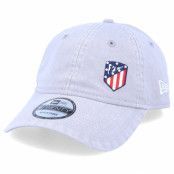 New Era - Football Grå adjustable Keps - Atlético Madrid Mini Logo Dad Cap 9Twenty Light Grey Adjustable @ Hatstore