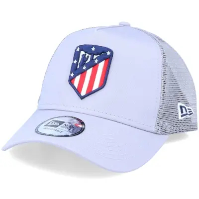 New Era - Football Grå trucker Keps - Atlético Madrid Essential 9Forty A-Frame Grey Trucker @ Hatstore
