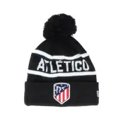 New Era - Football Svart pom Beanie - Atlético Madrid Wordmark Knit Athmad Black/White Pom @ Hatstore