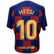 Barcelona Signerad Fotbollströja Lionel Messi