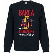 Barcelona Tröja Club World Cup Sweatshirt Mörkblå XXL