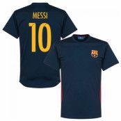 Barcelona T-Shirt Messi 10 Fan Style Barn 10 år