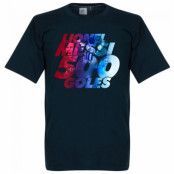 Barcelona T-shirt Messi 500 Goles Mörkblå Barn 10 år