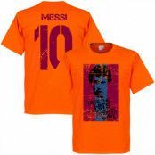 Barcelona T-shirt Messi 10 Flag Lionel Messi Orange L