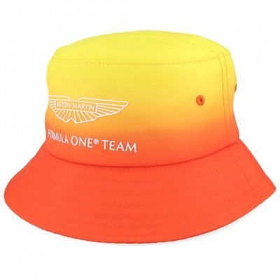 Formula One - Motor Orange bucket Hatt - Aston Martin F1 24 Alonso Special Edition Barcelona Gradient Sunrise Bucket @ Hatstore