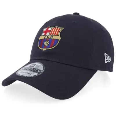 New Era - Football Blå Keps - Barcelona Core 9TWENTY Navy Dad Cap @ Hatstore