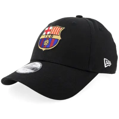 New Era - Football Svart adjustable Keps - Kids Barcelona Core 9FORTY Black Adjustable @ Hatstore