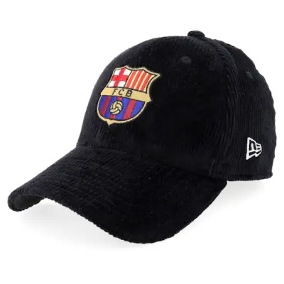 New Era - Football Svart flexfit Keps - Barcelona Corduroy 39THIRTY Black Adjustable @ Hatstore