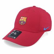 Nike - Football Röd unconstructed Keps - Kids Barcelona Dri-fit Club Noble Red/Soar Dad Cap @ Hatstore