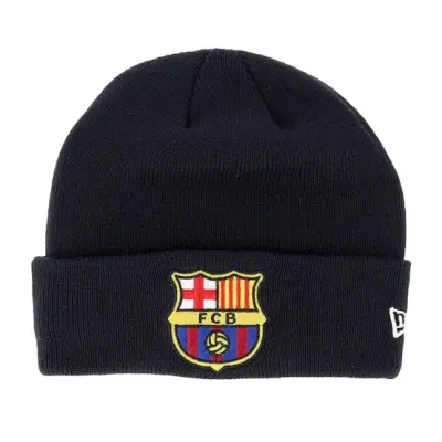 New Era - Football Blå cuff Beanie - Kids Barcelona Core Beanie Navy Cuff @ Hatstore