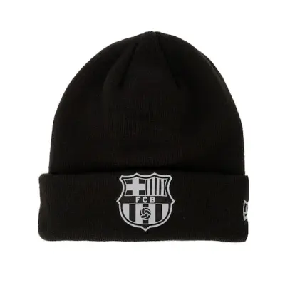 New Era - Football Svart cuff Beanie - Barcelona Reflective Beanie Fcbarc Black Cuff @ Hatstore