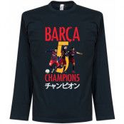 Barcelona T-shirt Barca Club World Cup LS Mörkblå S