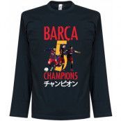 Barcelona T-shirt Barca Club World Cup LS Mörkblå XL