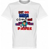 Barcelona T-shirt Barca Como mi Padre Vit 5XL