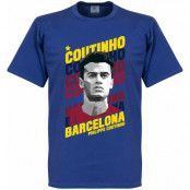 Barcelona T-shirt Coutinho Portrait Philippe Coutinho Indigo M