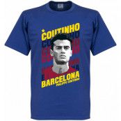 Barcelona T-shirt Coutinho Portrait Philippe Coutinho Indigo S