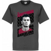 Barcelona T-shirt Coutinho Portrait Philippe Coutinho Mörkgrå L
