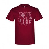 Barcelona T-shirt Crest Mörkröd L