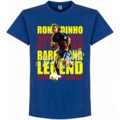 Barcelona T-shirt Legend Ronaldinho Legend Blå S