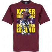 Barcelona T-shirt Legend Xavi Hernandez Legend Xavier Hernandez i Creus Rödbrun L