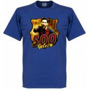 Barcelona T-shirt Messi 500 Club Goals Lionel Messi Blå XXL