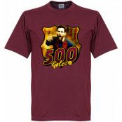 Barcelona T-shirt Messi 500 Club Goals Lionel Messi Rödbrun S