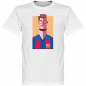 Barcelona T-shirt Playmaker Laudrup Football Vit L