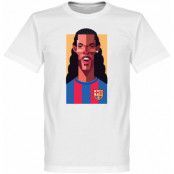 Barcelona T-shirt Playmaker Ronaldinho Football Vit M