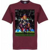 Barcelona T-shirt The Holy Trinity Lionel Messi Rödbrun L