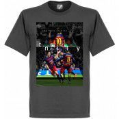 Barcelona T-shirt The Holy Trinity Luis Suarez Mörkgrå L
