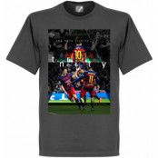 Barcelona T-shirt The Holy Trinity Luis Suarez Mörkgrå S